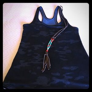 SOLD: Lululemon modern Racerback blue camo size 6